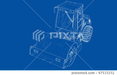 Construction machine. Asphalt compactor 67515252