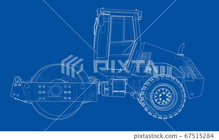 Construction machine. Asphalt compactor Construction machine. Asphalt compactor 67515284