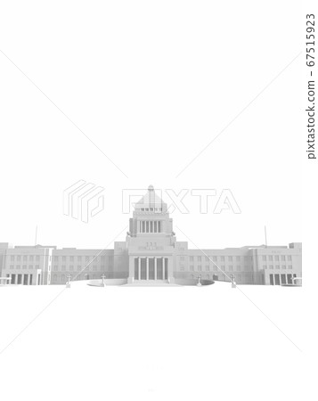 White image of Parliament building 3DCG illustration White image of Parliament building 3DCG illustration 67515923