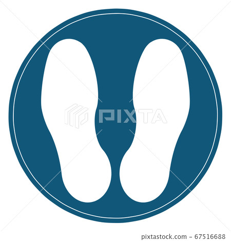 Footprint mark - Stock Illustration [67516688] - PIXTA