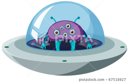 Isolated UFO on white background Isolated UFO on white background 67518927