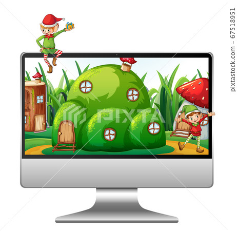Eld on computer screen Eld on computer screen 67518951