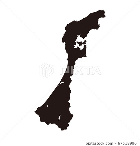 Ishikawa Prefecture Silhouette of Ishikawa Prefecture Ishikawa Prefecture Silhouette of Ishikawa Prefecture 67518996