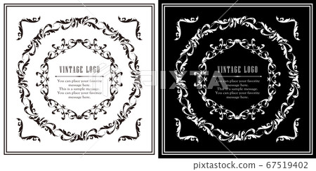 Halloween frame material, Happy Halloween, party, event, decoration material, vintage, ante Halloween frame material, Happy Halloween, party, event, decoration material, vintage, ante 67519402