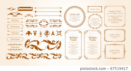 Halloween frame material, Happy Halloween, party, event, decoration material, vintage, ante 67519427