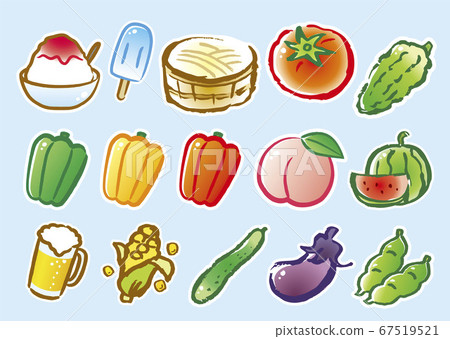 Summer food illustration Summer food illustration 67519521