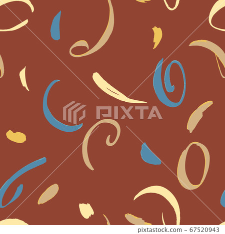 Seamless geometric vintage pattern in retro style. Fashion 80-90s. Memphis style. Vintage backdrop for textile, clothes, fabric, surface. 67520943