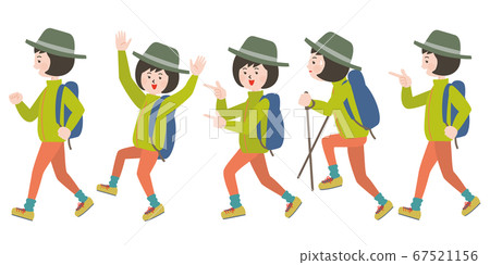 Outdoor style pose and facial expression variation of young woman Outdoor style pose and facial expression variation of young woman 67521156