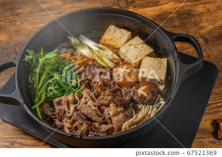 Japanese Beef Sukiyaki Tasty sukiyaki Japanese cuisine 67521369