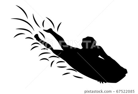Water sports silhouette body board 2 67522085