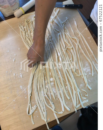 Homemade udon noodles 67522121