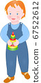 Tot with toy in hand 67522612