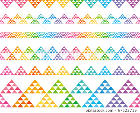 Garland colorful scale advertising line 67522719