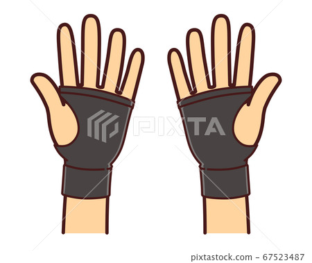 Wrist supporter illustration Wrist supporter illustration 67523487