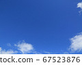 Blue clear summer sky 67523876