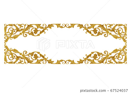 Ornament elements vintage gold floral  67524037