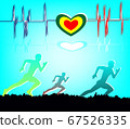 Run for health exercise background 67526335