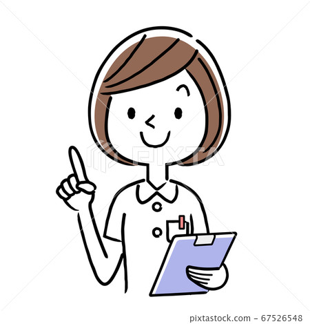 Vector illustration material: smiling young female nurse Vector illustration material: smiling young female nurse 67526548