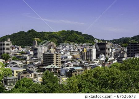 Dogo Onsen Matsuyama City, Ehime Prefecture, with a view of Dogo Onsen from Dogo Park Dogo Onsen Matsuyama City, Ehime Prefecture, with a view of Dogo Onsen from Dogo Park 67526678