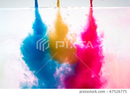 Shape of the three primary colors of water in the aquarium Shape of the three primary colors of water in the aquarium 67526775