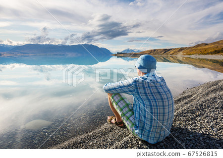 Man on the lake Man on the lake 67526815