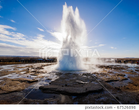 Strokkur geyser, Haukadalur geothermal field, Strokkur geyser, Haukadalur geothermal field, 67526898