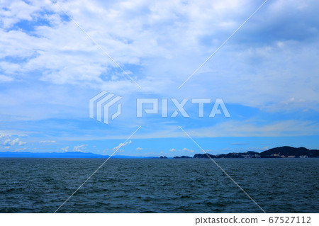 Wakayama Prefecture Wakayama City, Wakayama Marina City, Seascape from Marina City [July] 67527112