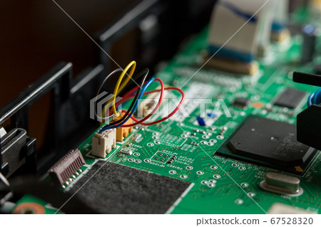 Photograph of electronic base of electrical appliances Photograph of electronic base of electrical appliances 67528320