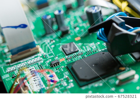 Photograph of electronic base of electrical appliances Photograph of electronic base of electrical appliances 67528321