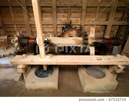 Inside the water mill 67528734