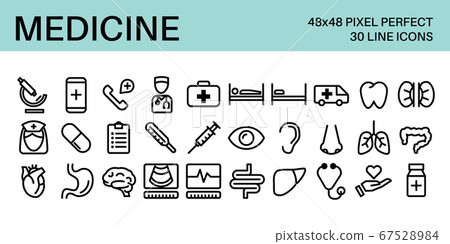 Medical icons. Medicine theme set of icons. Medical icons. Medicine theme set of icons. 67528984