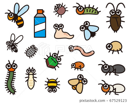 變形的害蟲插圖集 67529123
