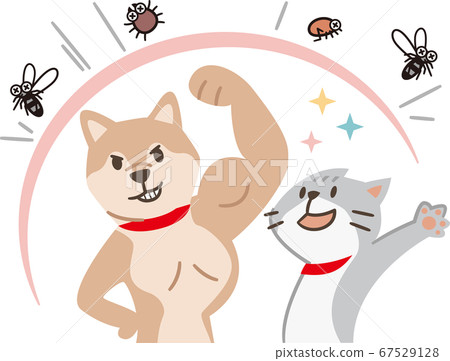 Dogs and cats that can get rid of pests 67529128