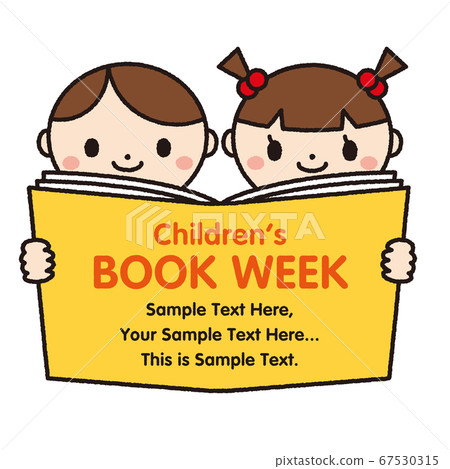 Icons for children reading books with letters 67530315
