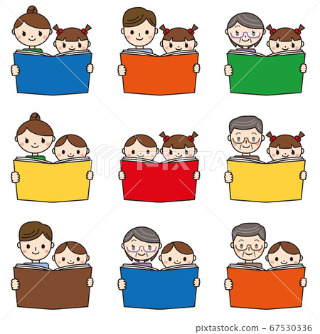 圖組的人看書與線 67530336