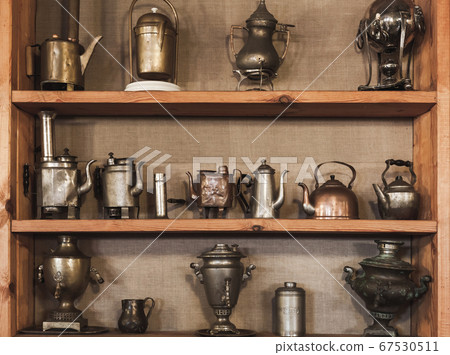 Set of vintage Russian Samovars and kettles 67530511