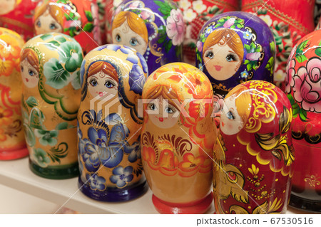 Colorful Matryoshka dolls, Russia 67530516