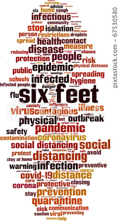 Six feet word cloud Six feet word cloud 67530580