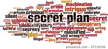 Secret plan word cloud 67530598