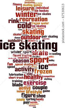 Ice skating word cloud 67530613