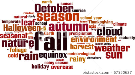 Fall word cloud 67530627