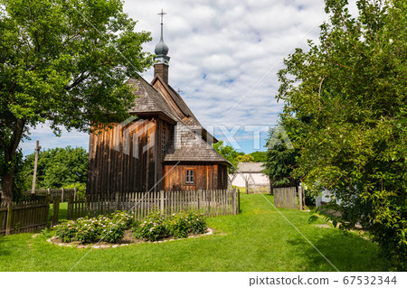 Traditional village in Poland. Open Air Museum. 67532344