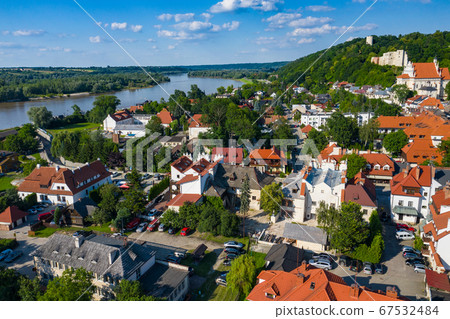Kazimierz Dolny, Poland. Aerial view of Old Town. Kazimierz Dolny, Poland. Aerial view of Old Town. 67532484