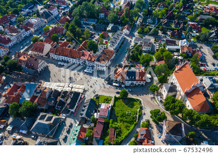 Kazimierz Dolny, Poland. Aerial view of Old Town. Kazimierz Dolny, Poland. Aerial view of Old Town. 67532496