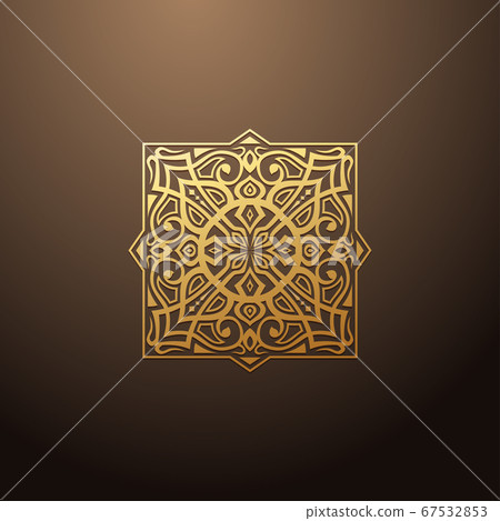 Linear design elements. Vector design gold ornament. Logo design templates Linear design elements. Vector design gold ornament. Logo design templates 67532853