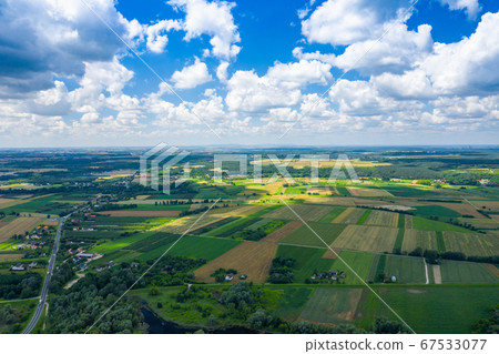 Vistula river in Poland. Aerial view of Vistula river Vistula river in Poland. Aerial view of Vistula river 67533077