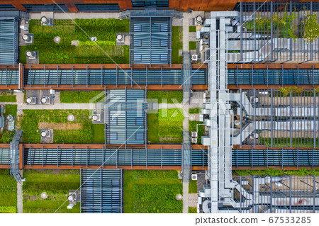 Air Condition Ventilation System Green Grass Ecology. 67533285