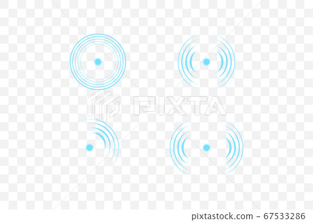Sonar wave sign. Vector illustration. Radar icon 67533286