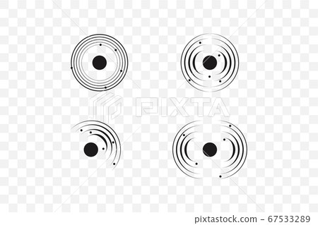 Sonar wave sign. Vector illustration. Radar icon 67533289