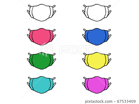 Hygiene-related _ Gauze mask _ Solid color _ Front _ Part 3 67533409